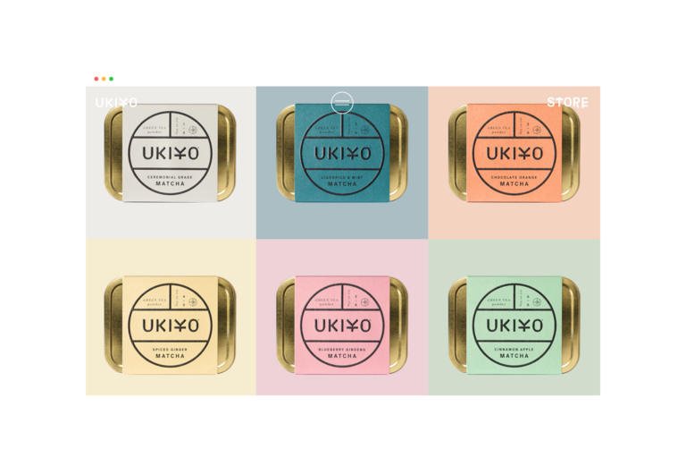 ukiyo matcha branding