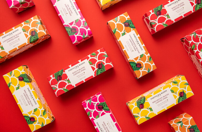 fortnum and mason coffee packaging