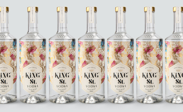 king st vodka design