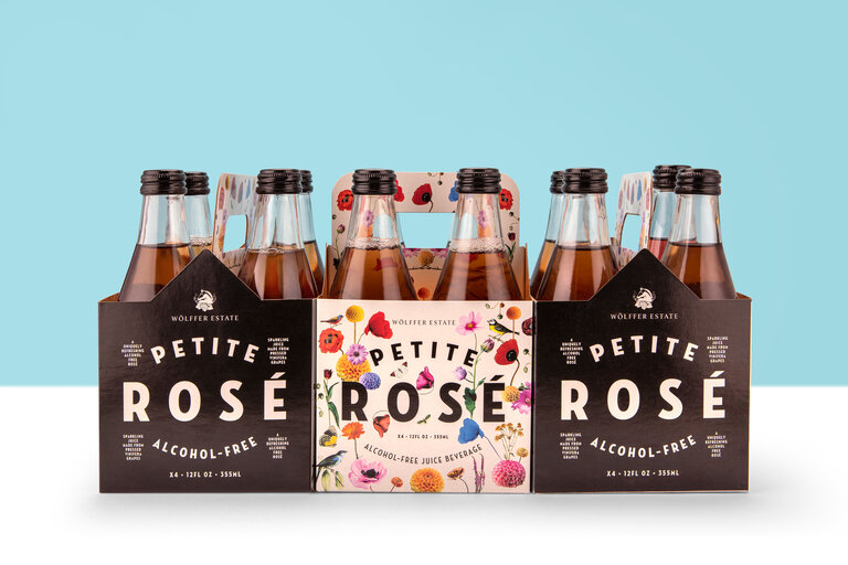 wolffer estate petite rose packaging design