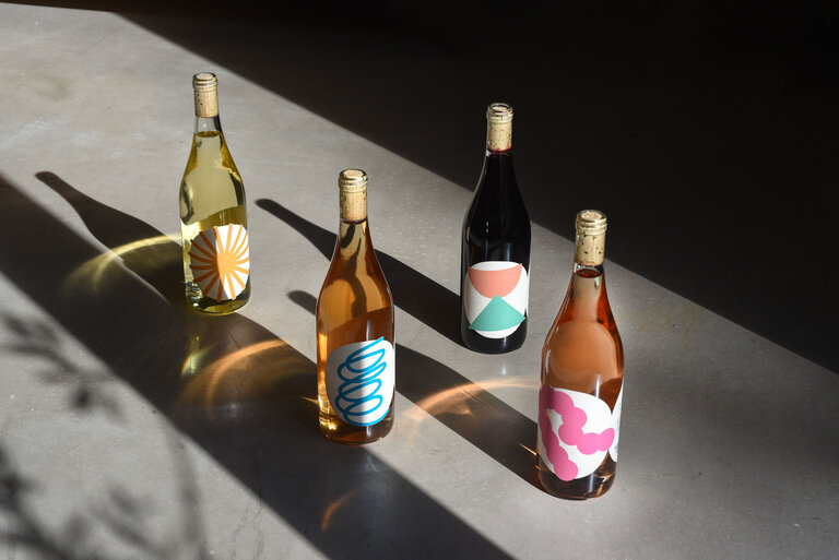 talea wine selection concrete floor