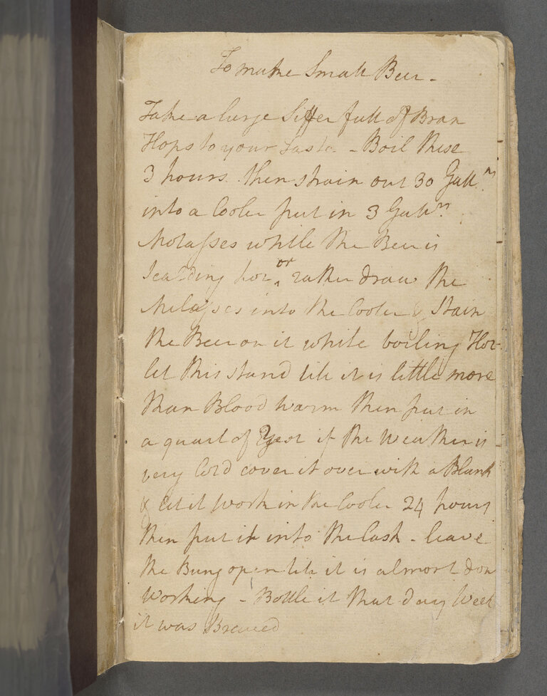 george washingtons beer recipe
