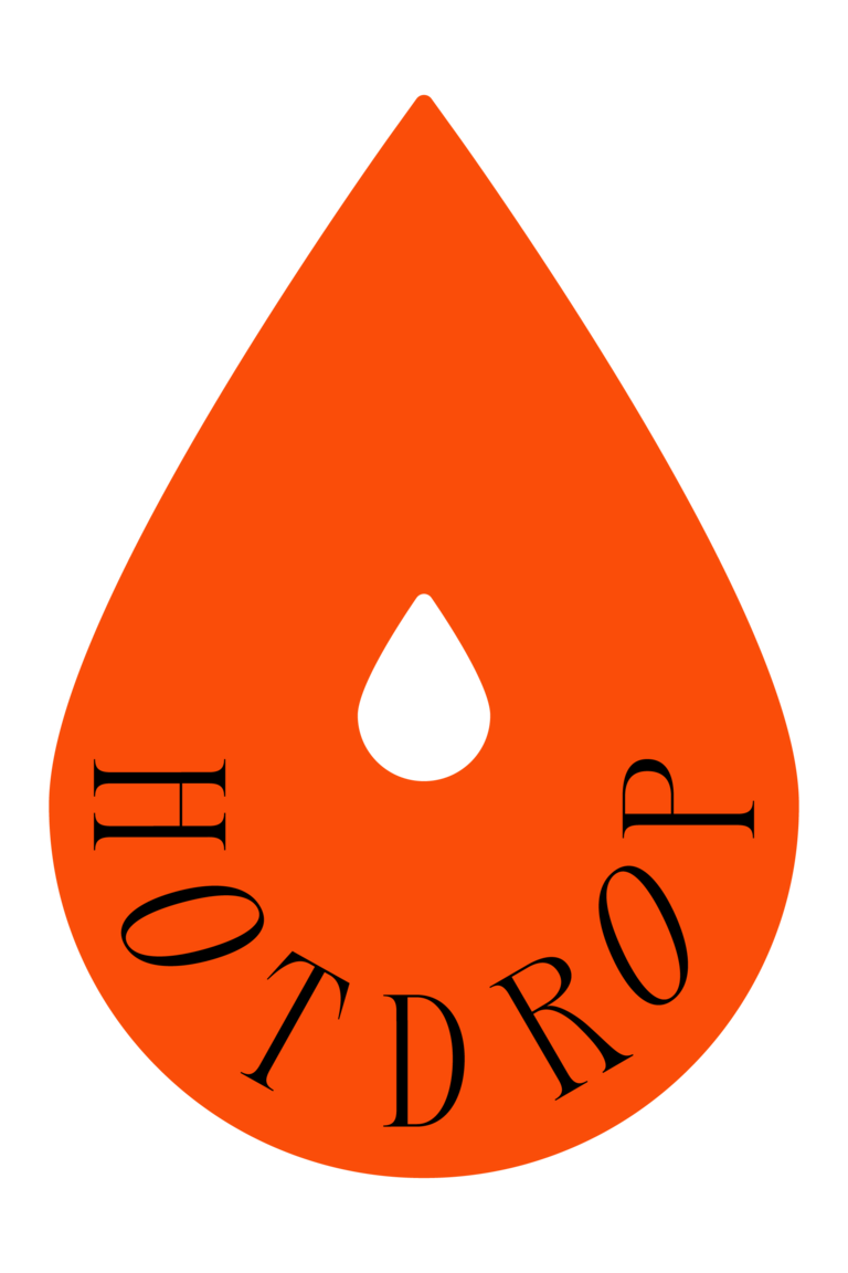 orange hotdrop droplet