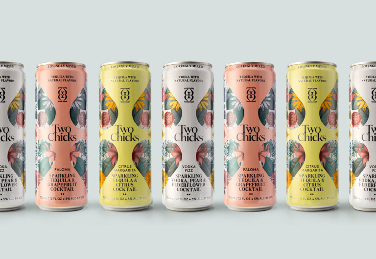 two chicks cocktail packaging