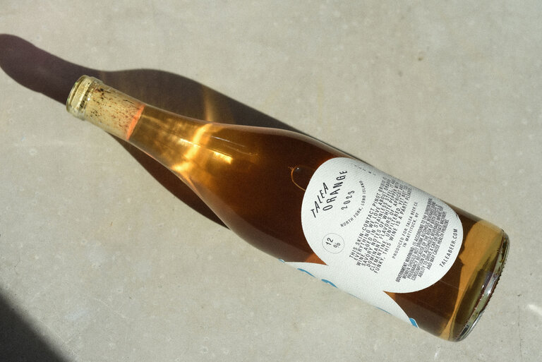 talea wine white back label