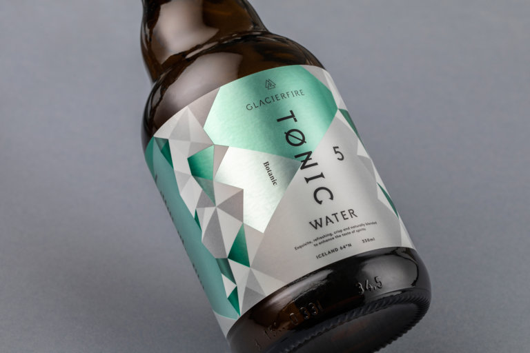 glacierfire tonic water packaging